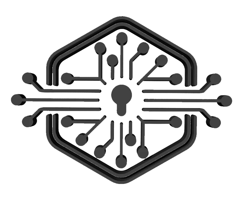 Logo Shieldee noir en 3D